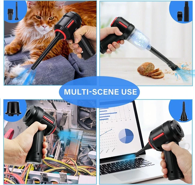 Alt view image 11 of 14 - Meudeen Air Duster - Computer Vacuum Cleaner - for Keyboard Cleaning- Cordless Canned Air- Powerful - Energy-Efficient(Air-01)