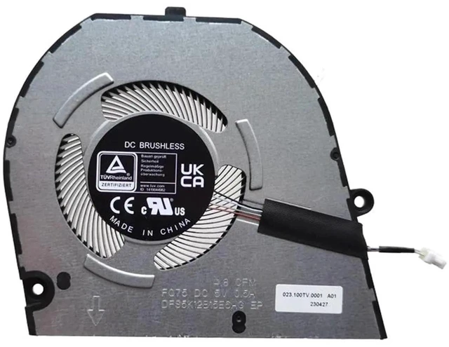 Main image of Laptop CPU Cooling Replacement Fan for Dell Inspiron 14 5430 14-5430 Series, 5V 4PIN 0JXC52 DFS5K12B15E6AG FQ75