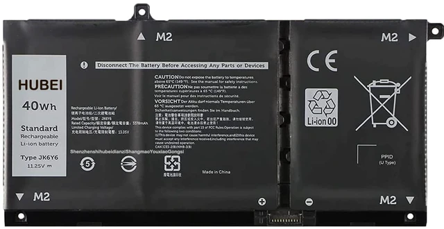 Main image of Hubei JK6Y6 C5KG6 CF5RH H5CKD Laptop Battery Replacement for Dell Latitude 3410 3510 Vostro 5300 5401 5501 Inspiron 5300 5401 5408 5501 5508 5400 7405 7300 7500 2-in-1 Silver Series(11.25V 40Wh)