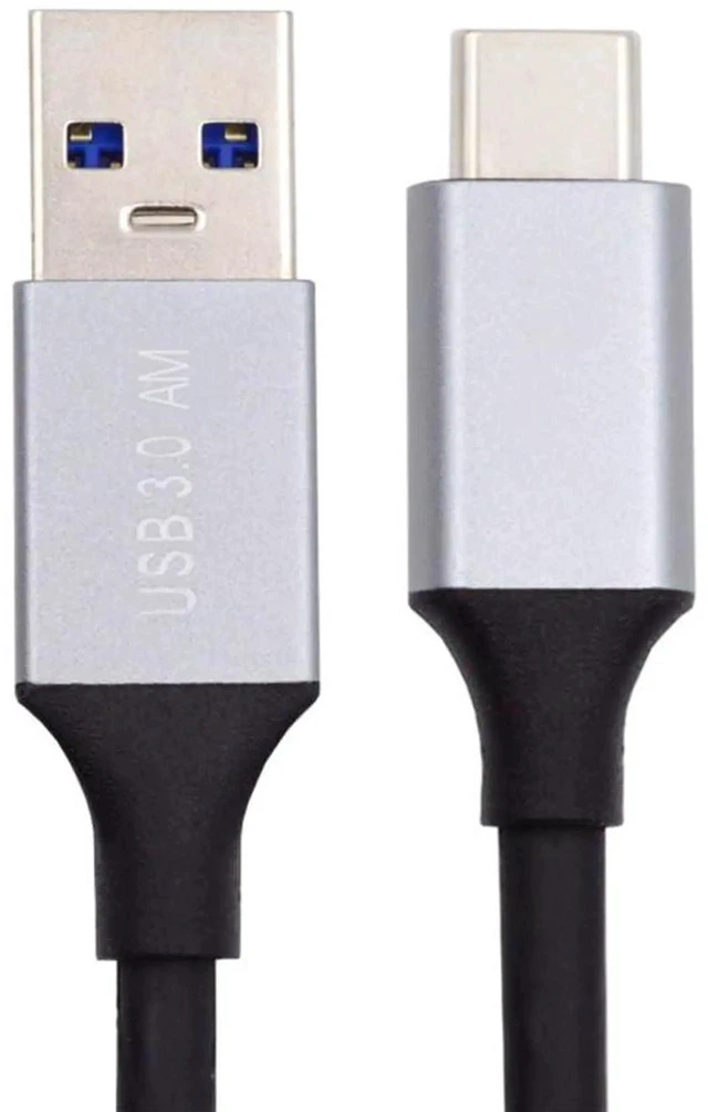 Alt view image 2 of 7 - 1FT USB 3.1 10Gbps Type C Male to USB 3.0 Type A Male Cable, 3A Fast Charging Data Sync Cord for Laptop Phone External Disk