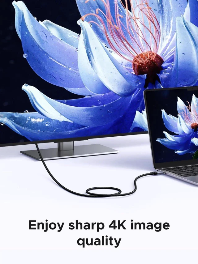Alt view image 3 of 7 - UGREEN 240W USB C Cable, USB 3.2 Gen2 10Gbps Data Transfer, 4K@60Hz Video Output Fast Charging Cable 3.3FT Compatible with iPhone 17/16/15 Pro Max, Galaxy S25/S24/S23 Ultra, MacBook Pro, NVMe SSD, Mon