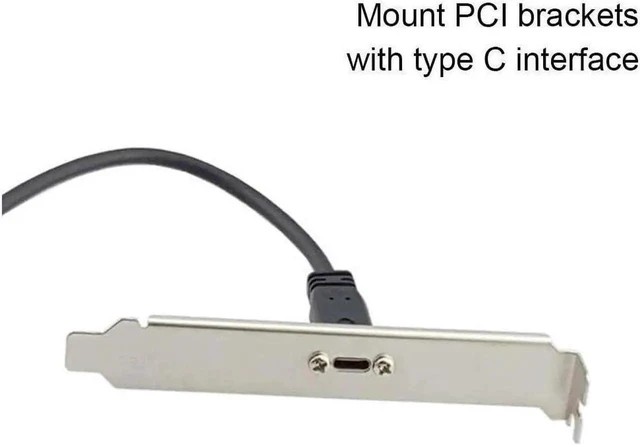 Alt view image 5 of 6 - 90 Degree USB C Male to Female Extension Cable 2FT/60cm, Right Angled USB 3.1 Type C Extender with Panel Mount Screw Hole for Charging & Data Sync