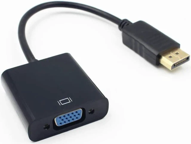 Alt view image 6 of 6 - 3 PCS DisplayPort to VGA Adapter, 1080P@60Hz DP Male to Female Converter, Support 2048 x 1152@60Hz Resolution