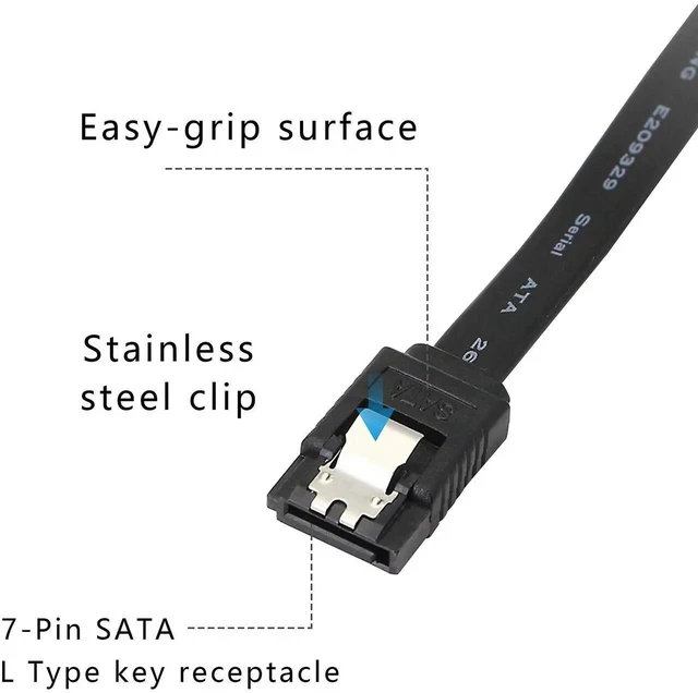Alt view image 3 of 7 - 2 Pack 2-in-1 LP4 IDE to SATA Extension Cable, 19.7in Combined 7Pin SATA III Data & 15Pin SATA Female Power Cord, 6Gbps for HDD SSD Optical Drive PCI Card