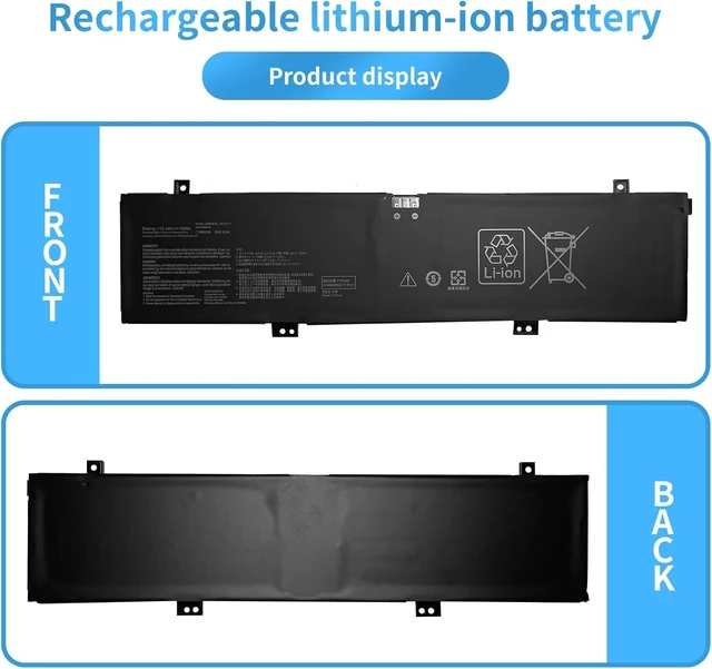 Alt view image 5 of 5 - C41N2101 Laptop Battery Replacement for ASUS ROG Zephyrus G14 GA402 GA402R GA402RJ GA402NI GA402NJ GA402NV TUF Dash F15 FX517 FX517ZC FX517ZE Zenbook Pro 14 UM6702RA UX8402ZA Series(15.48V 76Wh)
