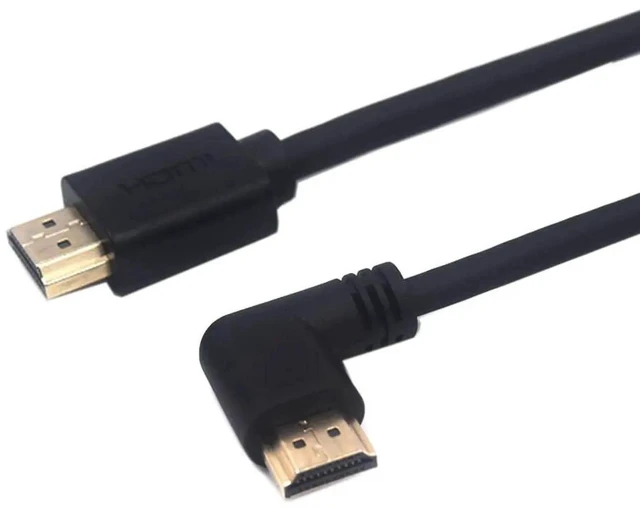 Alt view image 6 of 6 - 2ft 18Gbps HDMI 2.0 Cable 4K@60Hz Left Angle HDMI Male to Male High Speed Shielded Cable for Xbox, HDTV, PS4, PS5, Switch