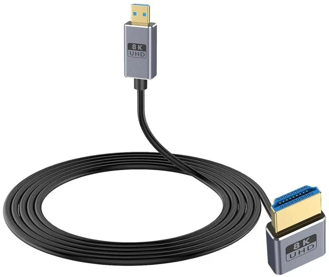 Main image of Micro HDMI to HDMI 2.1 Cable, Up Angle HDMI Male to Micro HDMI Cable 8K@60Hz, 4K@240Hz, 48Gbps High Speed Compatible with Raspberry Pi 5/Pi 4/GoPro Hero 7 6/S.ony A6000 Camera 4FT/1.2M
