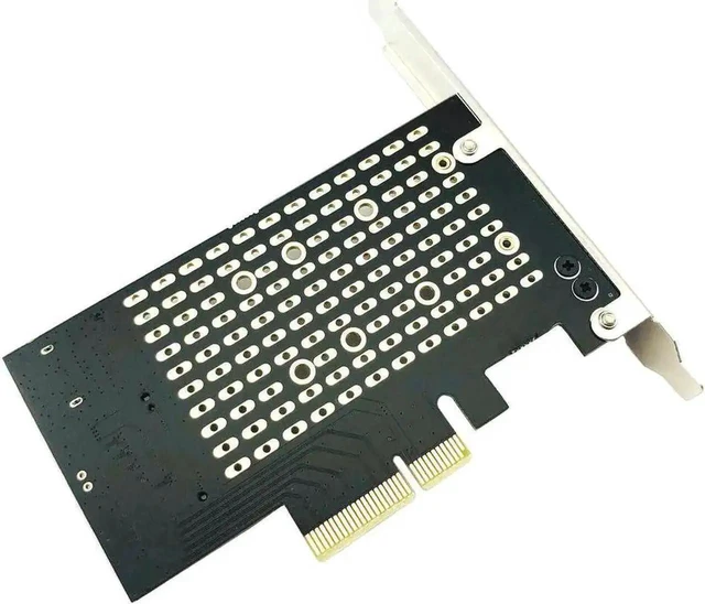 Alt view image 7 of 7 - PCIe to M.2 Adapter Card, M Key+B Key Dual Protocol PCI-E M.2 Converter, NVME & SATA M.2 SSD Expansion Card for Desktop PC Storage Upgrade
