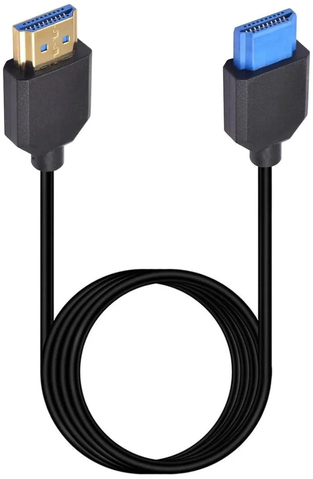 Main image of 8K HDMI Cable 3.3ft/1M, 48Gbps Ultra-Thin HDMI 2.1 Cord, Standard HDMI Male to Male Cable Supports 8K@60Hz 3D HDR for TV, Xbox, Monitor, PC