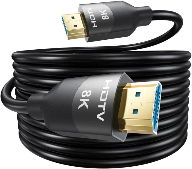 Main image of 8K HDMI 2.1 Cable 15FT CL3 Rated In-Wall Cable, 8K@60Hz 4K@120Hz HDR10+ eARC VRR ALLM for TV, Monitor, PS5, Xbox, Soundbar