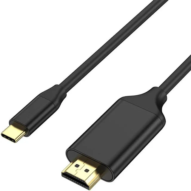 Alt view image 3 of 5 - Aomoproing USB C to HDMI Cable 6ft, 4K@60Hz TypeC to HDMI Cable, Home Office Compatible with MacBook, Laptop, Phone, Tablet