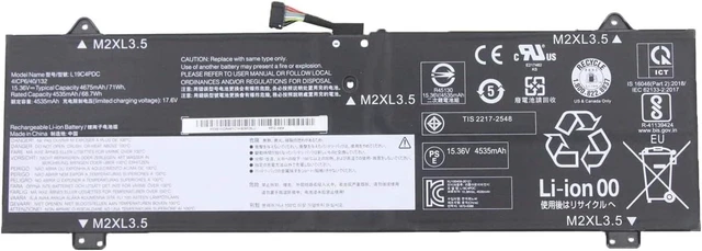 Main image of HBFVG L19L4PDC L19C4PDC L19M4PDC 5B10Z26479 SB10Z26481 5B10Z26482 Laptop Battery Replacement for Lenovo Ideapad Yoga 7i 2020 2021 2022 7-14ITL5 7-15ITL5 7-14ACN6 7-14ARB7 Series(15.36V 71Wh)