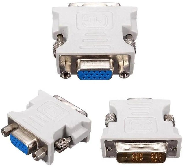 Alt view image 2 of 6 - 1Pc DVI-D to VGA Adapter, 18+1 Pin Dual Link DVI-D Male to 15 Pin VGA Female Converter for PC Laptop Monitor