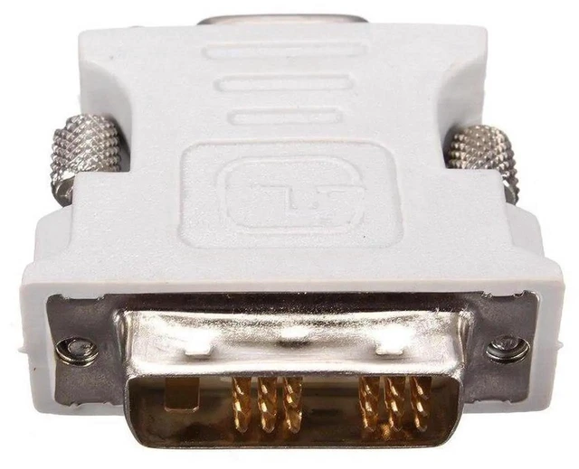 Alt view image 4 of 6 - 1Pc DVI-D to VGA Adapter, 18+1 Pin Dual Link DVI-D Male to 15 Pin VGA Female Converter for PC Laptop Monitor