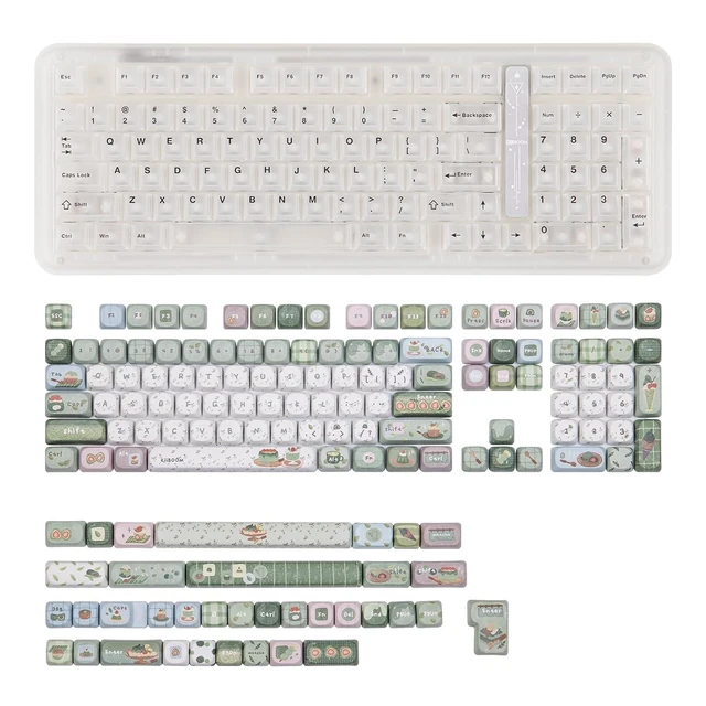 Alt view image 2 of 2 - Phantom98 Lite 96% Mechanical Gaming Keyboard with Sprout Picnic Keycap Set