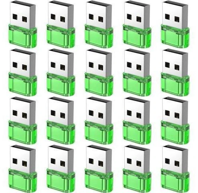 Main image of USB C to USB A Adapter 20 Packs Type C Female to USB Male Converter Power Charger or OTG Function Adapter Compatible for MagSafe Watch Series/SE/Ultra 2 iPhone 15/16 Plus Pro Max