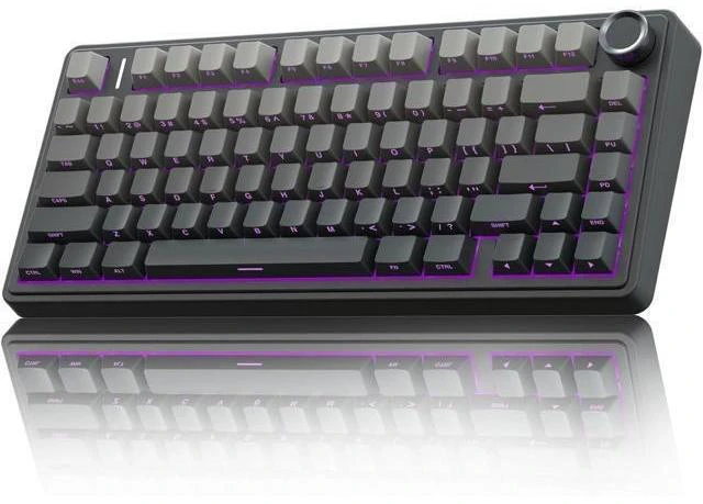 Main image of AULA F75 Pro Wireless Mechanical Keyboard,75% Gasket Hot Swappable Custom Keyboard,RGB Backlit,Pre-lubed Reaper Switches,Side Printed PBT Keycaps,2.4GHz/USB-C/BT5.0 Mechanical Gaming Keyboard