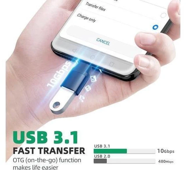 Alt view image 5 of 7 - USB C to USB Magnetic Adapter 24Pins USB C Male to USB A Female Adapter 2 Pack with PD 60w Charge 10Gbps USB3.1/USB3.0 for MacBook Pro/Air and More Type C Devices