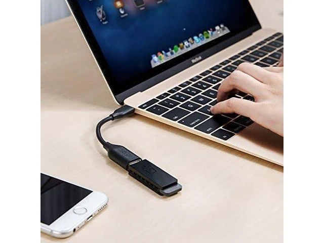 Alt view image 3 of 3 - USB-C to USB3.1 Adapter USB-C Male to USB-A Female Uses USB OTG Technology Compatible with Galaxy Note 8 S8 S8+ S9 iPad Pro 2018 Nexus 6P 5X LG V20 G5 and More