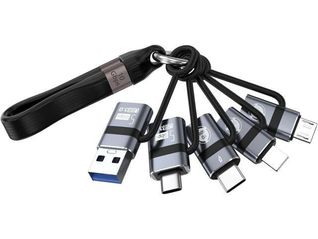 Main image of USB C to Micro Adapter USB A to Type-C 3.0 OTG Converter IP to USB C Converter and Type-C to USB A OTG 3.0 Adapter (6 Pieces) Supporting Fast Charging and Data Transfer