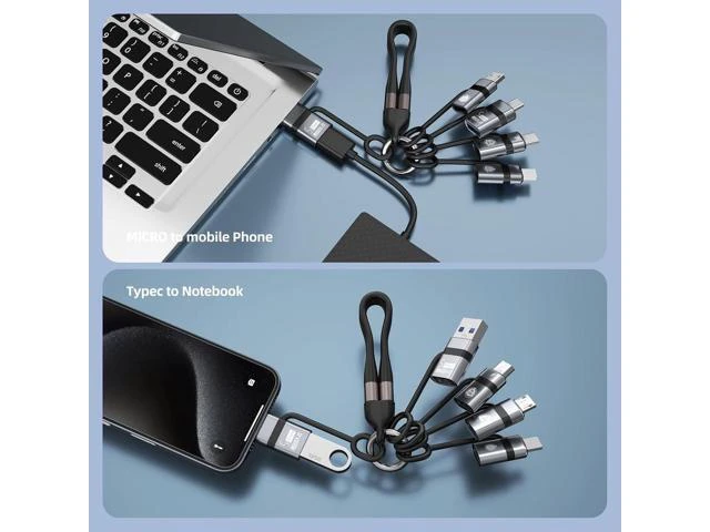 Alt view image 5 of 7 - USB C to Micro Adapter USB A to Type-C 3.0 OTG Converter IP to USB C Converter and Type-C to USB A OTG 3.0 Adapter (6 Pieces) Supporting Fast Charging and Data Transfer