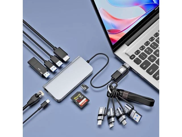 Alt view image 6 of 7 - USB C to Micro Adapter USB A to Type-C 3.0 OTG Converter IP to USB C Converter and Type-C to USB A OTG 3.0 Adapter (6 Pieces) Supporting Fast Charging and Data Transfer