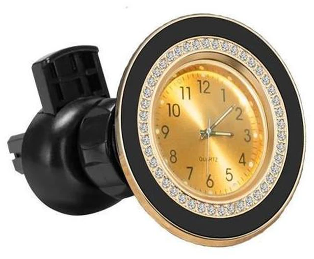 Main image of Car Holder Navigation Magnetic Phone Mount New Flexible Clock Design Air Outlet Hook for Mobile Phone Holders gold
