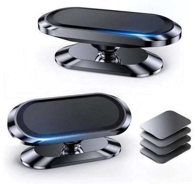 Main image of 2-Pack Magnetic Phone Holder for Car DashStrong Magnet Magnetic Car Phone Holder Mount 4 Plate Phone Holders for Your Car Phone Mount for Car Dashboard Cell Phone Car Mount for iPhone Samsung