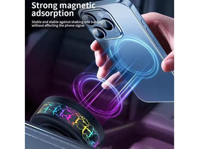 Alt view image 2 of 6 - Universal Stable Magnetic Electric Vacuum Adsorption Suction Vacuum Mobile Phone Mount Colorful Car Phone Holder for Car