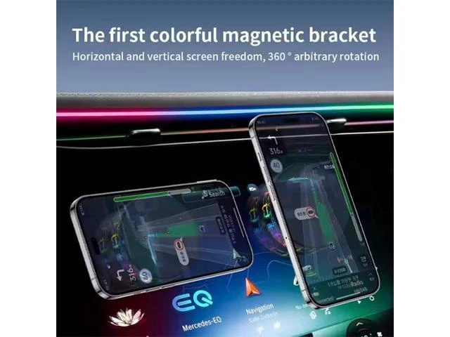 Alt view image 4 of 6 - Universal Stable Magnetic Electric Vacuum Adsorption Suction Vacuum Mobile Phone Mount Colorful Car Phone Holder for Car