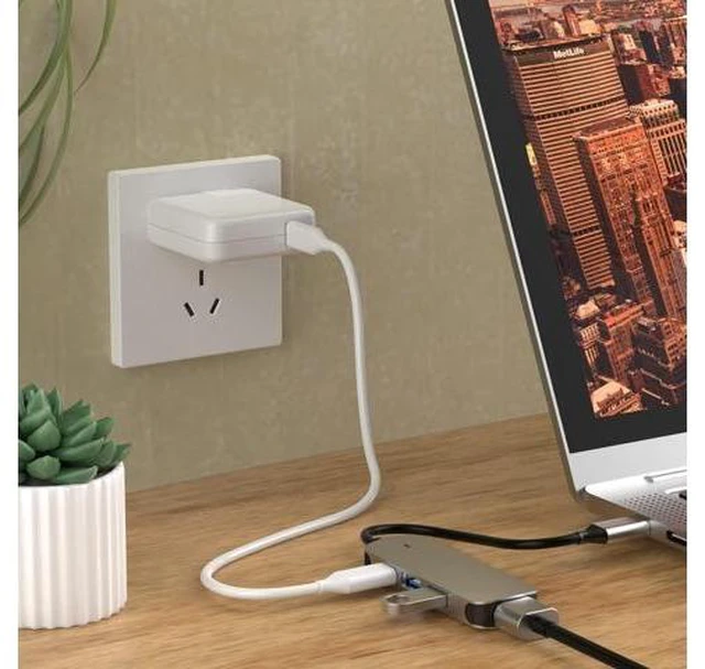 Alt view image 6 of 7 - USB C Docking Station 4 in 1 USB-C Dual Display Laptop Docking Station USB Type C Hub Multiport Adapter Dongle with 1 HDMI, 2 USB Ports, PD Compatible with , Surface, HP, Lenovo and More Laptops