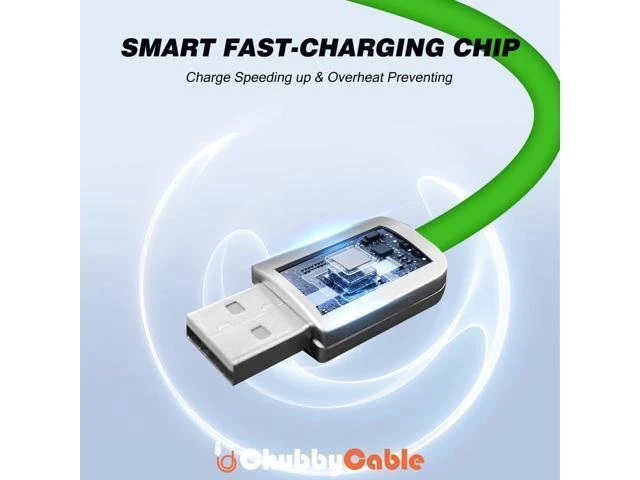 Alt view image 2 of 5 - chubbycable Chubby 3.0 Fast Charging Cable Durable Soft Silicone USB C Cable 240W Extra Thick Phone Charger Cord Data Transfer Type C Cable, Rose Red, Type-C to Type-C, 13.1 FT