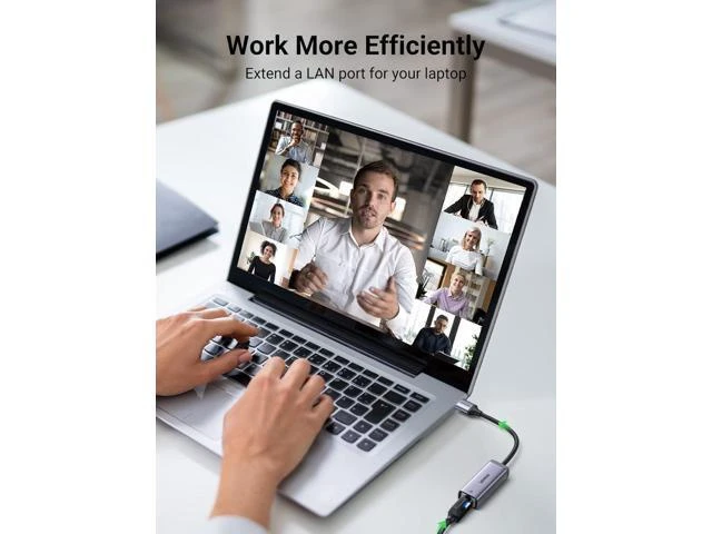 Alt view image 9 of 14 - UGREEN USB to Ethernet Adapter USB 3.0 to 10 100 1000 Mbps Gigabit RJ45 LAN Network Adapter Compatible with Nintendo Switch Laptop PC MacBook Surface XPS Raspberry Pi 4b, and More