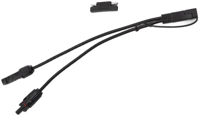 Main image of 10AWG Solar Panel to SAE Adapter Cable, Waterproof Solar Extension Cable with Dust Cap, Double Layer PVC Sheath for Car Motorcycle RV Portable Power