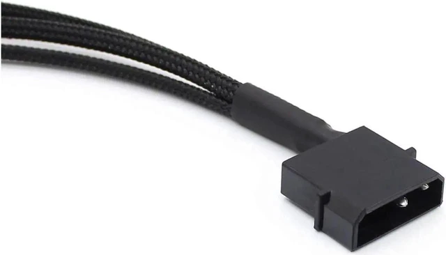 Alt view image 2 of 6 - 2 Pack Molex to 3 Way Fan Splitter Cable, 10 Inch 3/4 Pin PC Case Cooling Fan Power Adapter Cable