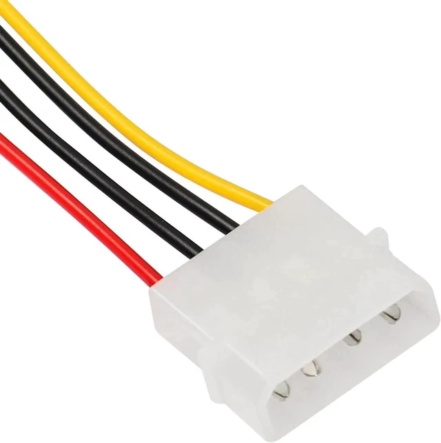 Alt view image 2 of 7 - 8 Inch Molex 4 Pin Power Extension Cable, IDE 4Pin to Floppy Drive Power Interface Adapter Cable, Desktop PC Power Supply Extension Cord, 5 Pack