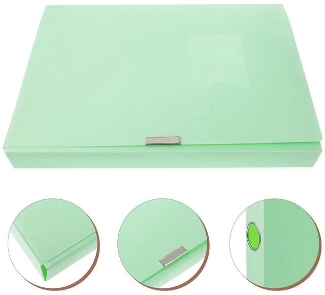 Alt view image 4 of 6 - File Organizer Box Wear-Resistant PP Material Desktop Document Case Office Files Organizer Efficient Paper Holder