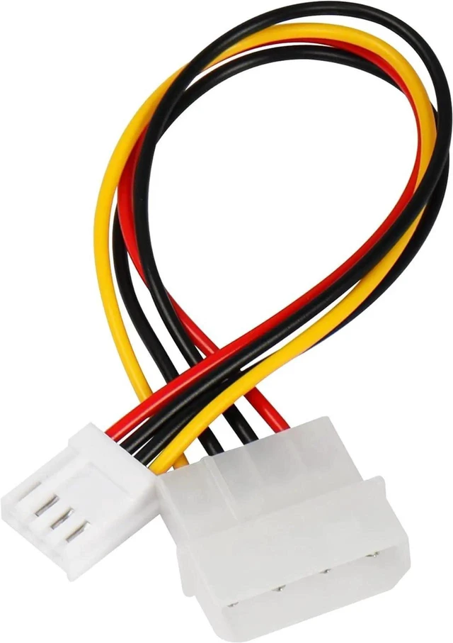 Alt view image 7 of 7 - 8 Inch Molex 4 Pin Power Extension Cable, IDE 4Pin to Floppy Drive Power Interface Adapter Cable, Desktop PC Power Supply Extension Cord, 5 Pack