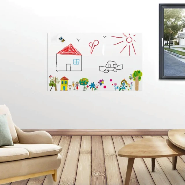 Alt view image 5 of 6 - 1Pcs Thick Blackboard Sticker Roll Premium PVC Chalkboard Decal for Walls Furniture DIY Erasable Reusable Removable Space Saving