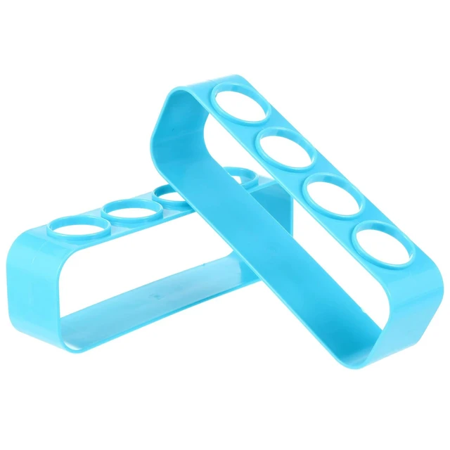 Alt view image 6 of 6 - 2 Pcs PVC Test Tube Rack Display Stand ganizer Holder For Chemical Tubes Tubular Shelf Rack Container Holder Stand