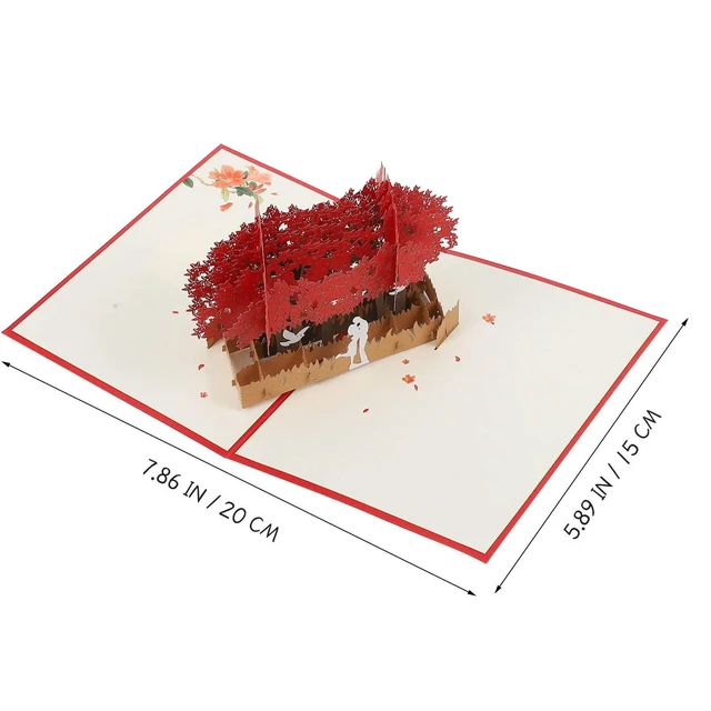 Alt view image 5 of 6 - Romantic 3D Cuckoo Bird Love Greeting Card Valentine Day Blessing Message for Lover Friends Valentine's Day Greeting Cards