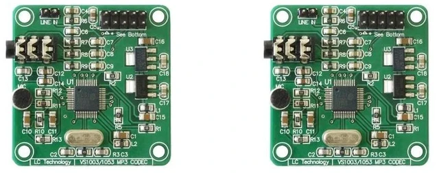 Alt view image 6 of 6 - 2X VS1003 Module MP3 Playback Audio Decoding Onboard Microphone Multifunction Convenience Module