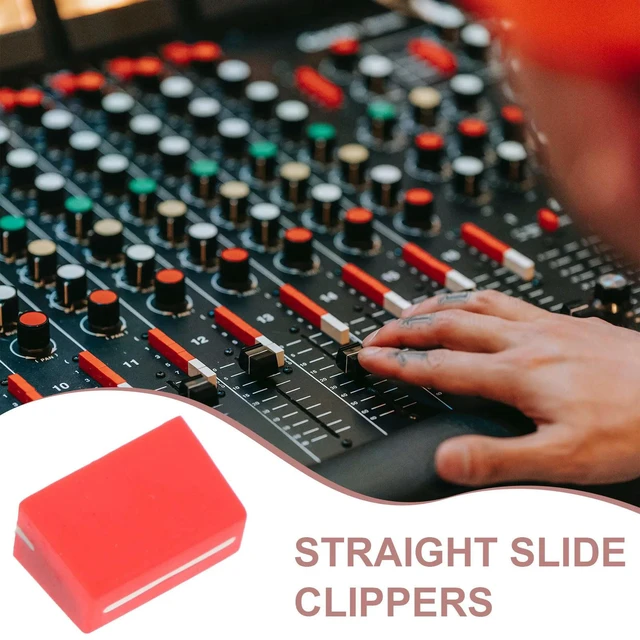 Alt view image 5 of 6 - 5Pcs Audio Mixer Slider Fader Caps Replacement Set Rubber Construction Precise Inner Hole Compatibility Smooth Control for Dj