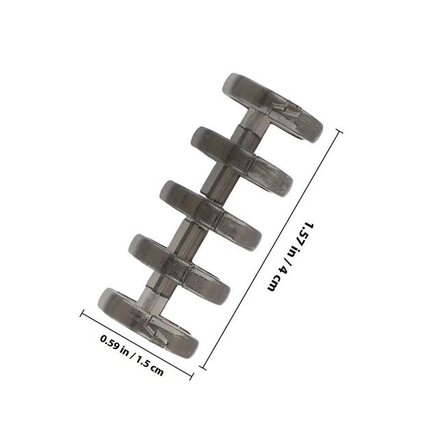 Alt view image 5 of 6 - 10Pcs Lightweight Plastic Binder Rings 5-Hole Loose Leaf Notebook Rings for Easy Operation No Tool Required Student Teacher