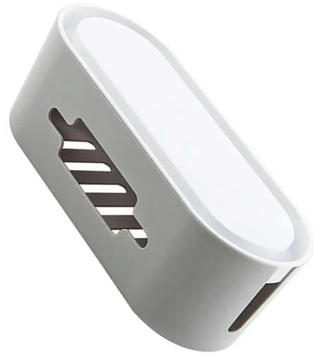 Alt view image 6 of 6 - Large Capacity Cable Strip Organizer Cord Hider for Home Office Living Room Desk Wire Management Container