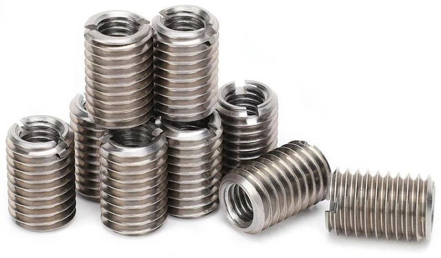 Alt view image 3 of 4 - 10Pcs Reducer Nut Stainless Steel Repair Sleeve M8 Female and M12 Male Thread Conversion