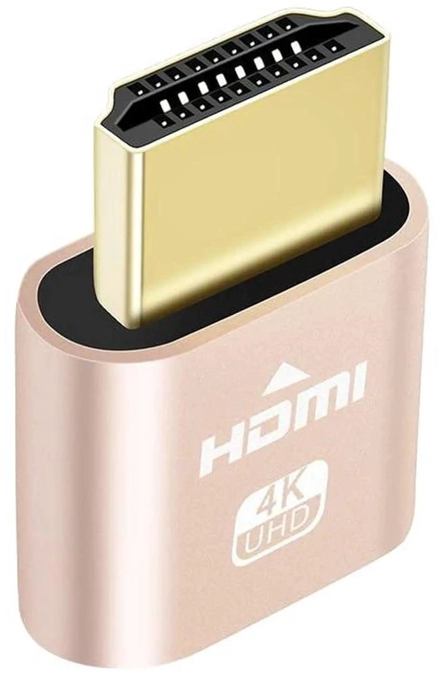 Alt view image 4 of 7 - 4K HDMI Dummy Plug Display Emulator Headless Ghost Adapter, 4Kx2K 2160P 1080P Support for Windows Mac OSX Linux (1 Pack)