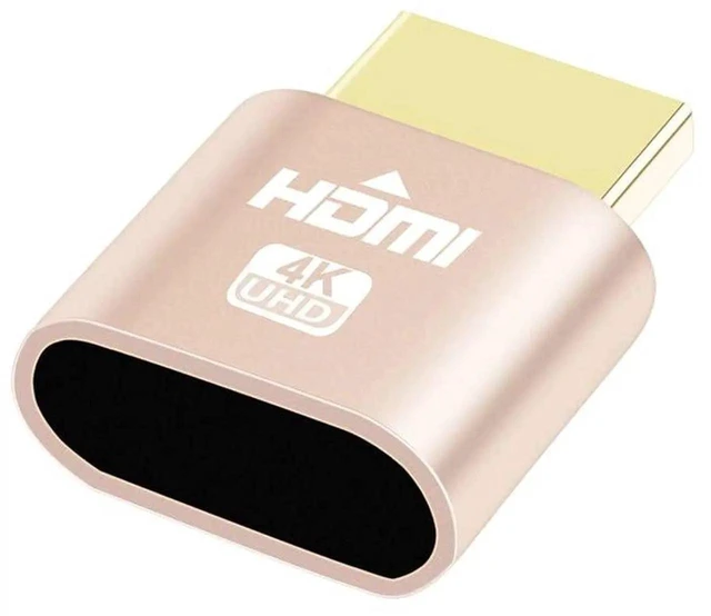 Alt view image 5 of 7 - 4K HDMI Dummy Plug Display Emulator Headless Ghost Adapter, 4Kx2K 2160P 1080P Support for Windows Mac OSX Linux (1 Pack)