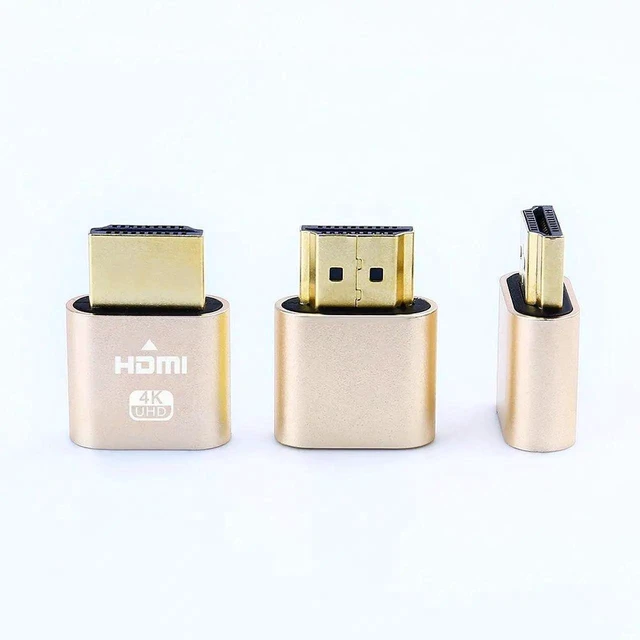 Alt view image 7 of 7 - 4K HDMI Dummy Plug Display Emulator Headless Ghost Adapter, 4Kx2K 2160P 1080P Support for Windows Mac OSX Linux (1 Pack)