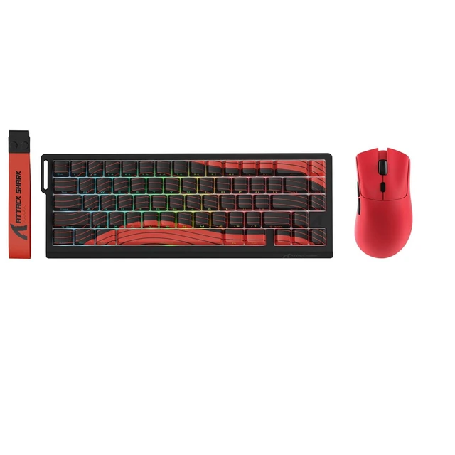 Alt view image 2 of 2 - R1 Wireless Gaming Mouse and X68 PRO HE Rapid Trigger Magnetic Switch Keyboard Tri-Mode Connecti